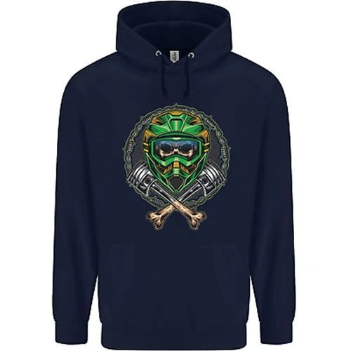 Felpa con cappuccio Motocross Teschio Sporcizia MotoX Bambini Bambini 2