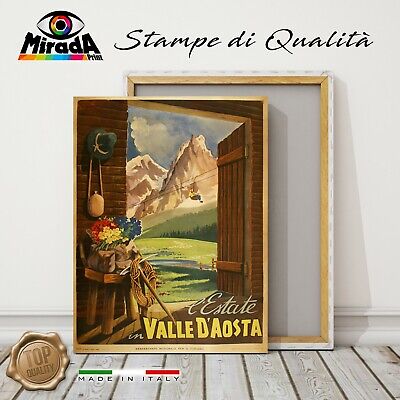 Asia arte retrò vintage montagna Tela Canvas Immagine Muro Immagine Stampa d'Arte l2219 