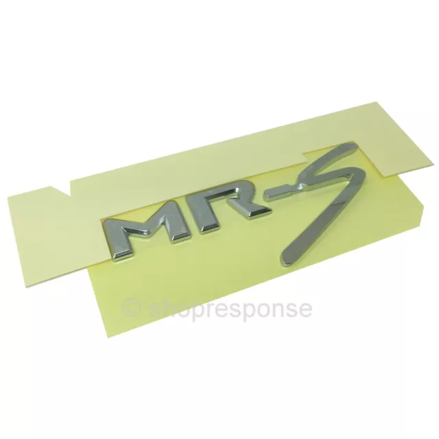JDM Toyota 00-05 MR2 Spyder Roadster MRS ZZW30 Rear MR-S Emblem Badge Chrome