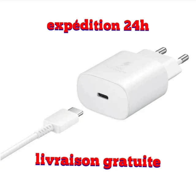 Chargeur USB C+ Adaptateur 20W Rapide pour iPhone 13/12/11/XR/Xs/Max/8/7