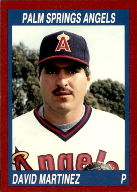 1990 CARTE PALM Springs Angels Cal League #217 David Martinez Austin ...