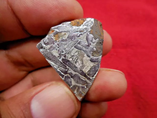 26.20 gram SEYMCHAN IRON METEORITE - stabilized, etched & great for jewelry! 2