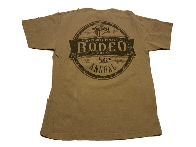 PRO BULL RIDERS WORLD FINALS PBR T-SHIRT LAS VEGAS 2014 Size M Olive Green