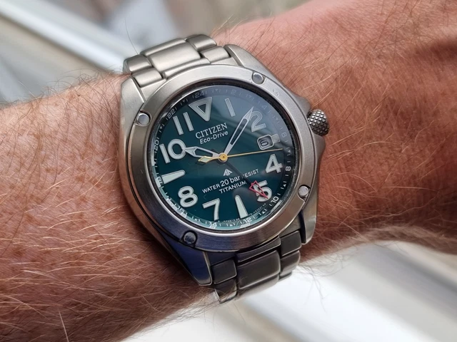 CITIZEN ECO DRIVE promaster ray mears titanium watch 7878-h16714