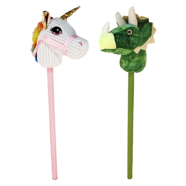 Steckenpferd Kinder als Dino & Einhorn - ca. 78 cm