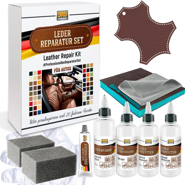 LEATHER REPAIR SET Audi Cinnamon Brown Leather Color for Leather and Faux Leather. Kit. £28.22