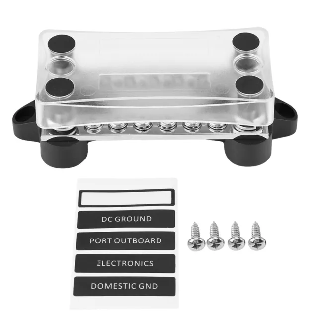 12-48V Bar Borne ¨¦lectrique Bote De Jonction Double 6 Voies 100amp 4