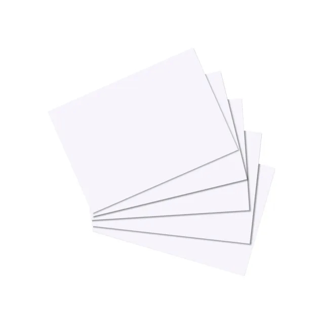 Herlitz Karteikarte A8 blanko weiß 100er Packung (2021) | 50021406 | herlitz