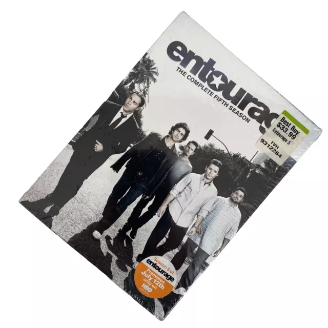 Entourage - The Complete Fifth Season (DVD, 2009, 3-Disc Set) BRAND NEW SEALED