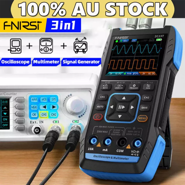 FNIRSI 3in1 Digital Oscilloscope Multimeter 50MS/s Signal Generator Dual Channel