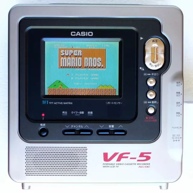Casio Computer Giappone Videocassette Portatile TV TV TFT LCD VF-5