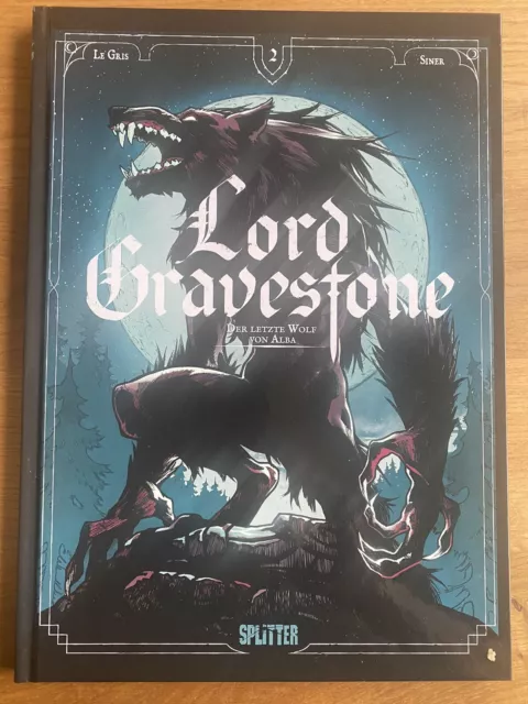 Splitter - Lord Gravestone Band 2 - Der letzte Wolf von Albs - HC  - wie neu !