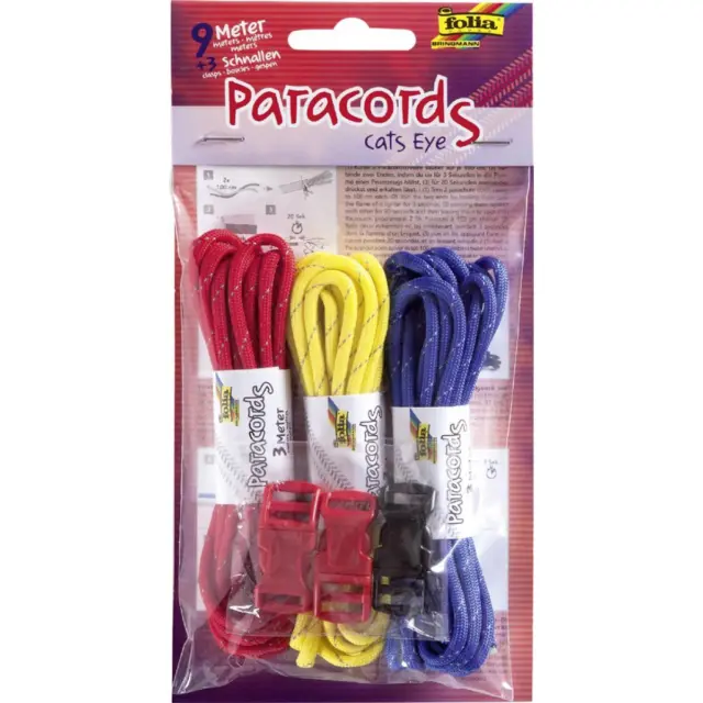 Paracord-Set 'PRETTY PINK', farbig sortiert folia 83303 (4001868073089)