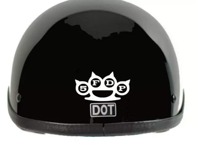 5FDP logo decal Five Finger Death Punch Motorcycle Helmet, Hard Hat, Car window