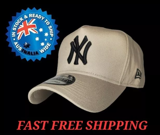Ny New York Yankees Mbl New Era 9Forty Beige & Black Snapback Cap Hat La Nba