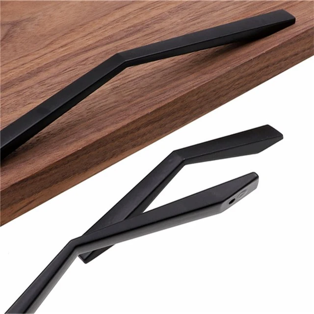 Door Handle Black Cabinet Pulls Drawer Kitchen Black Knobs Hardware Furniture