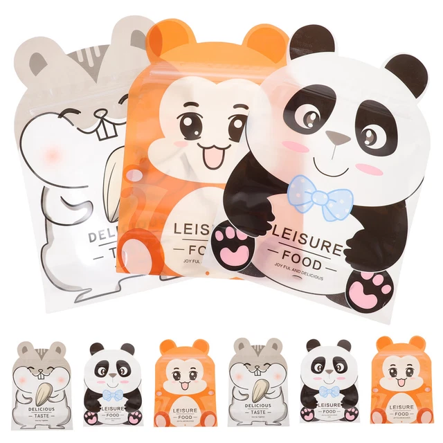 50 Pcs Cartoon Self- Adhesive Baking Bread Gift