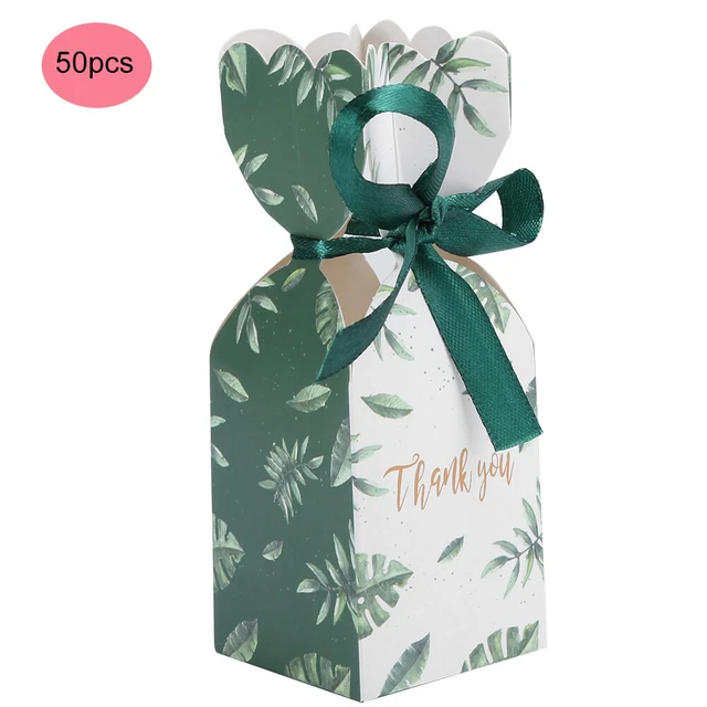 50pcs Wedding Sweets Box Packaging Party Favor Box Birthday Gift Boxes With Dso
