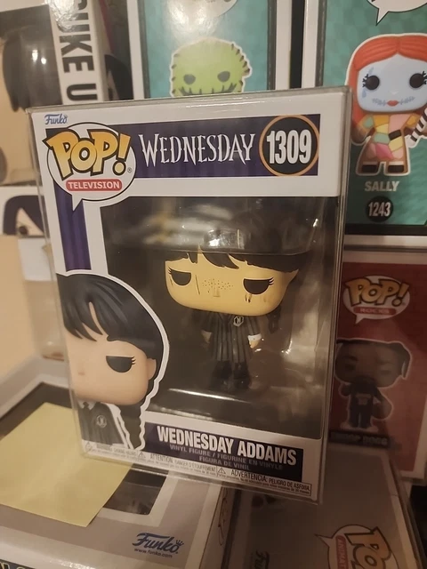 Funko Pop! *DBL Boxed* WEDNESDAY ADDAMS #1309 MARK ON WINDOW Netflix: Wednesday