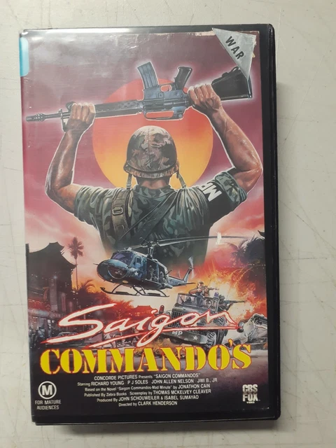Saygon Commandos SAIGON COMMANDOS - CBS Fox - Ex-Rental VHS Video $60.00 - PicClick AU