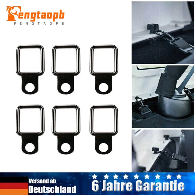 6X D Ringe Haken Aufbauring Zurröse Klappbar für Anhänger Trucks Bootsseillager