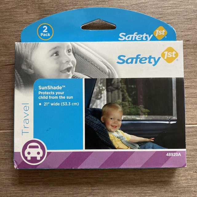 Safety 1st Cling SunShade - 2 Pack, 21” Wide, Removable & Reusable, Press On NEW