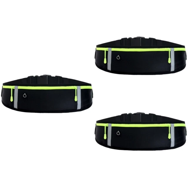 3 Count Sac À Main Ceinture De Ceintures Gymnastique Poche Bande Réfléchissante