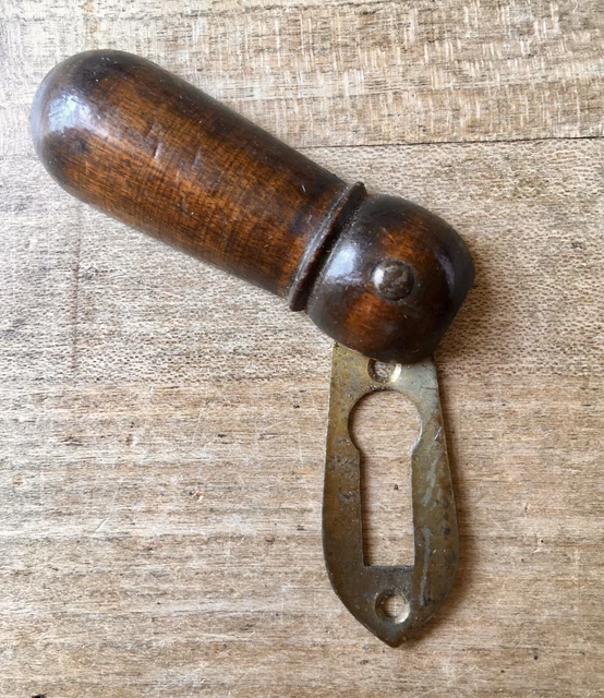 Vintage Escutcheon Keyhole Wooden Antique Door Hardware Victorian Old Salvage