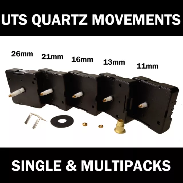 Replacement Quartz UTS Euroshaft German Clock Movement Mechanism  ALL SIZES