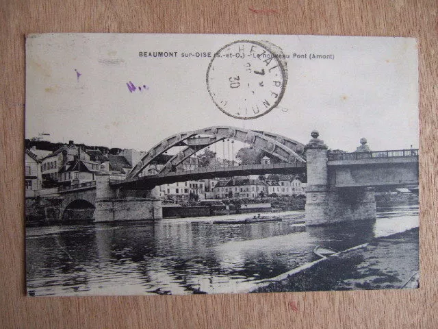 Cpa Beaumont Sur Oise (95 Val D'oise - Seine & Oise) Le Nouveau Pon (Upstream)