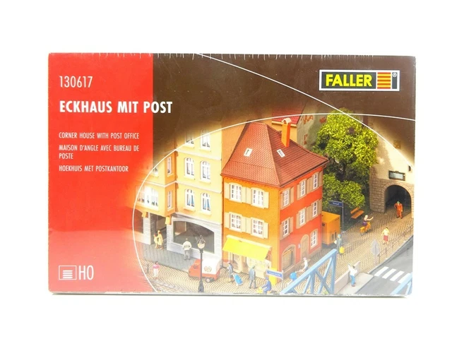 MODELLBAHN BAUSATZ ECKHAUS mit Post, Faller H0 130617 neu, OVP EUR 20 ...