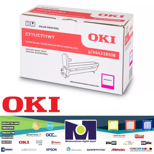 Genuine OKI 44318506 Okidata C711 Series Magenta Image Drum Cartridge 20000 Pgs