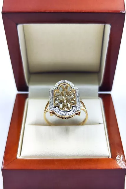 Vintage 9ct Yellow Gold  Ring Size V Fully Hallmarked