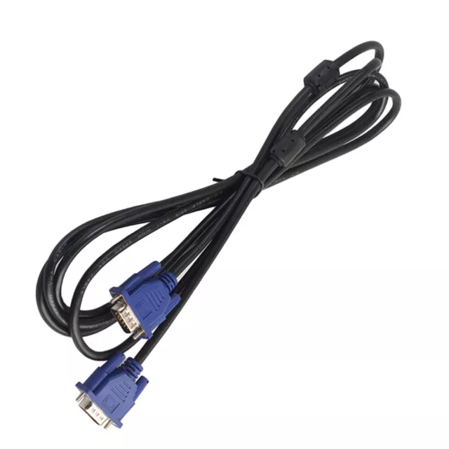 3 Meters Cable Male to Male Monitor Cable Video Adapter Cable with Ferrite