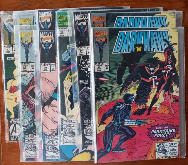 Marvel Comics Darkhawk  Lot Of 9  2/#16,#17,18,2/#20,2/#24,#27 NM
