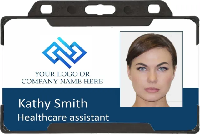 Personalised Photo ID Card with ID holder, Business Cards Printed with Your Logo
