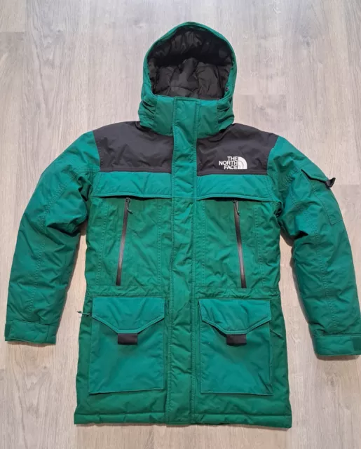 THE NORTH FACE MCMURDO PARKA II - DOWN insulated faux fur MEN'S GREEN COAT - S