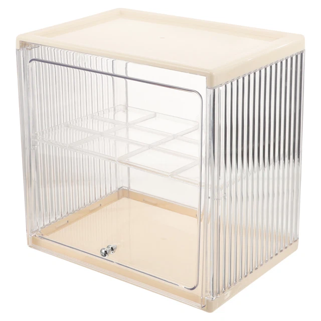 Portapane in Bambù a Doppio Strato, Porta Pane da Cucina Grande per Angolo 42x31x31 cm, Portapane Legno Sicuro per Alimenti, Contenitore da Cucina Nero Facile da Montare