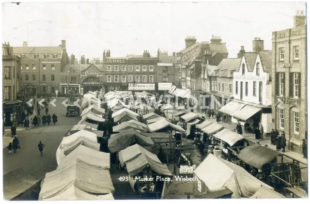 RP WISBECH Market Place MARKET Mermaid Inn COLLINS CHINA by H Coates CAMBRIDGE