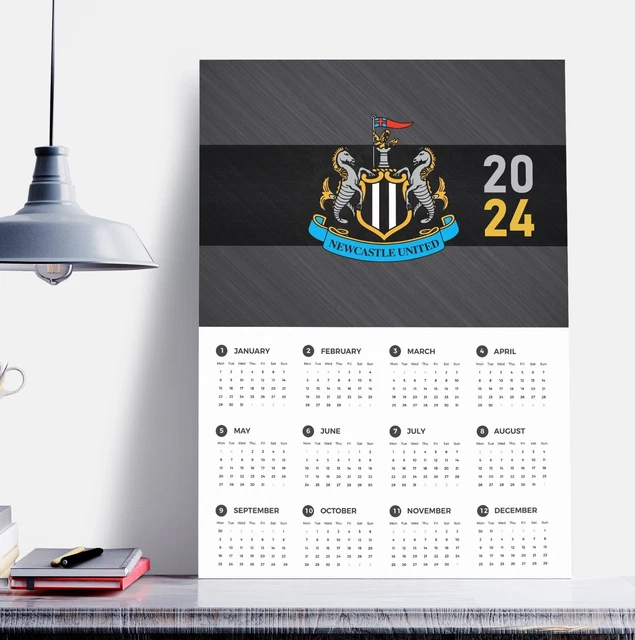 FOR NEWCASTLE UNITED FC Fan Calendar 2024 Football Single Piece