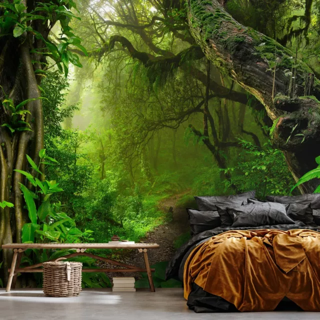 FOREST GREEN NATURE  Photo Wallpaper Wall Mural Modern Bedroom Living Room 9546