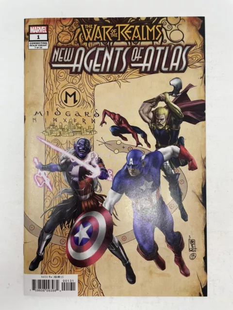 New Agents of Atlas #1 Connecting Variant First App War of the Realms Marvel MCU
