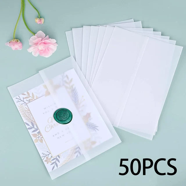 50 Pieces Paper Envelope Liners DIY for Party Invitations Scrapbooking Cards