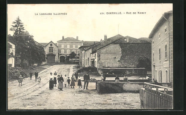 CPA Diarville, Rue de Nancy
