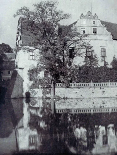 Wasserschloss Gießmannsdorf/ Zamek w Gościeszowie (Schlesien) 1935
