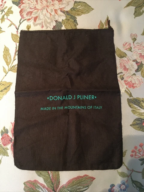 DONALD J PLINER Tela Marrón BOLSA DE POLVO ALMACENAMIENTO Cartera Zapatos BOLSA DE POLVO CORDÓN