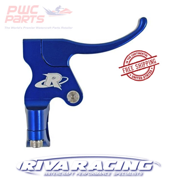 RIVA YAMAHA KAWASAKI PWC Throttle Lever BLUE Finger throttle Billet