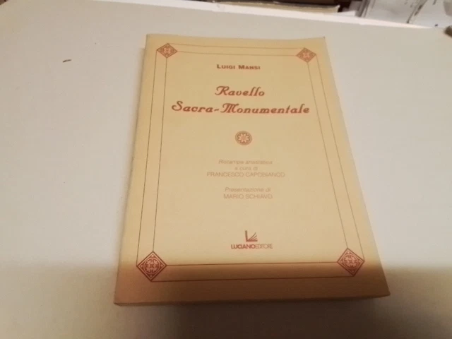 L. MANSI, RAVELLO SACRA-MONUMENTALE, ANASTATICA, 21mr24