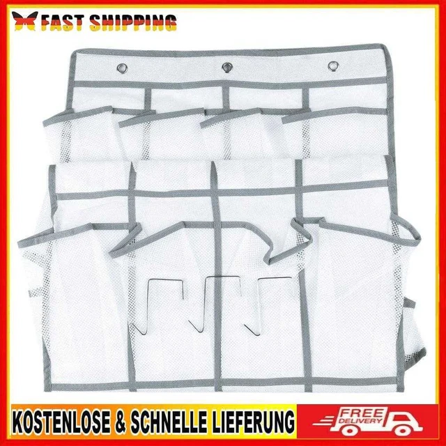 24 Pockets Hanging Shoe Shelf Free Nail Non-woven Fabric Space Save Behind Door