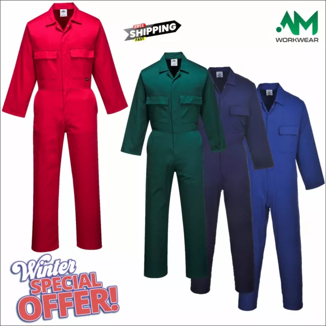 PORTWEST EURO WORK Polycotton Coverall Overall Welder Mechanic